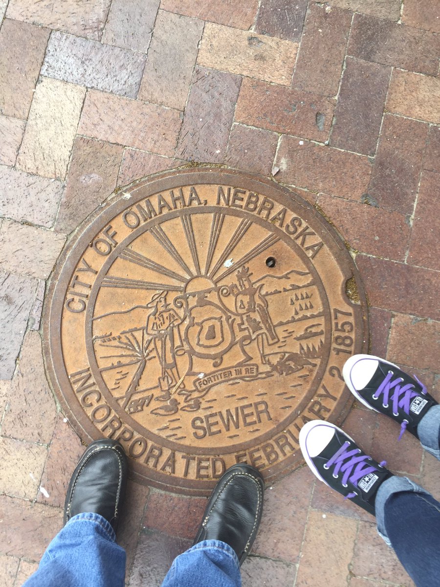 itpipesross's tweet photo. Another cool manhole cover in Omaha #drainspotting https://t.co/OVsXyQs4pA