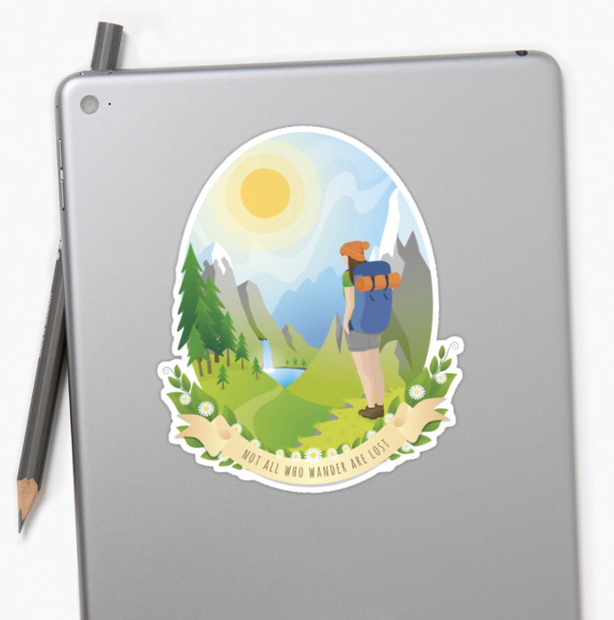 Hey @UnKnownEpicTeam this is now available as a sticker :) redbubble.com/people/puree/w… #allwhowander #travel