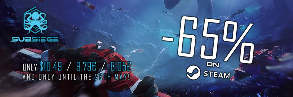 #Subsieg is 65% off. What are you waiting for? Get your copy on #steam and chop your enemies up into fish bait!
-> goo.gl/gE2rFB