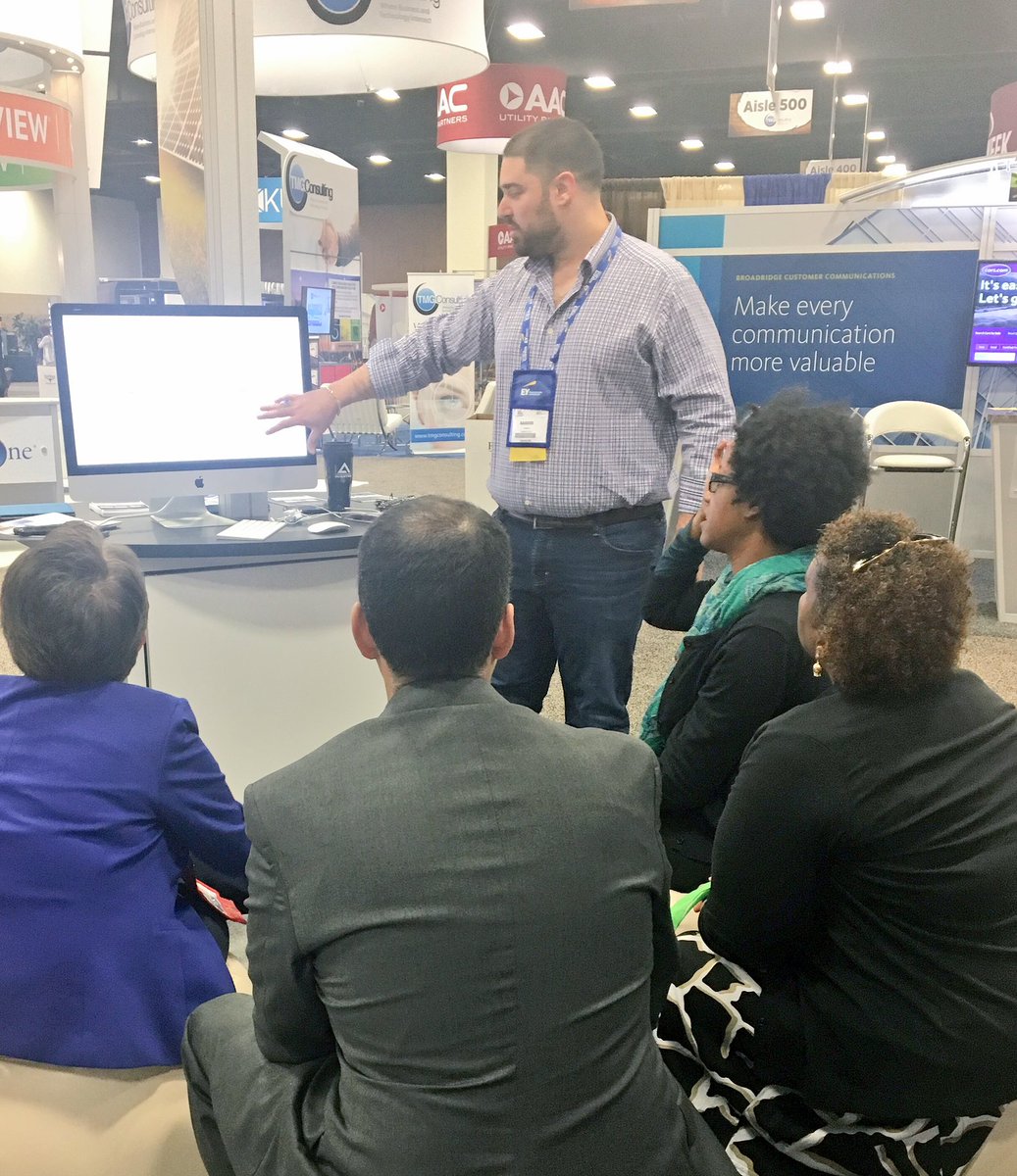 AvertraCorp's tweet photo. Kicking off Day 2 of @CSWEEK w/ an info session on #MiAgent
Come visit us at booth 721! #miutility #avertra #csweek2017 #innovation https://t.co/HXwzzx9pTM