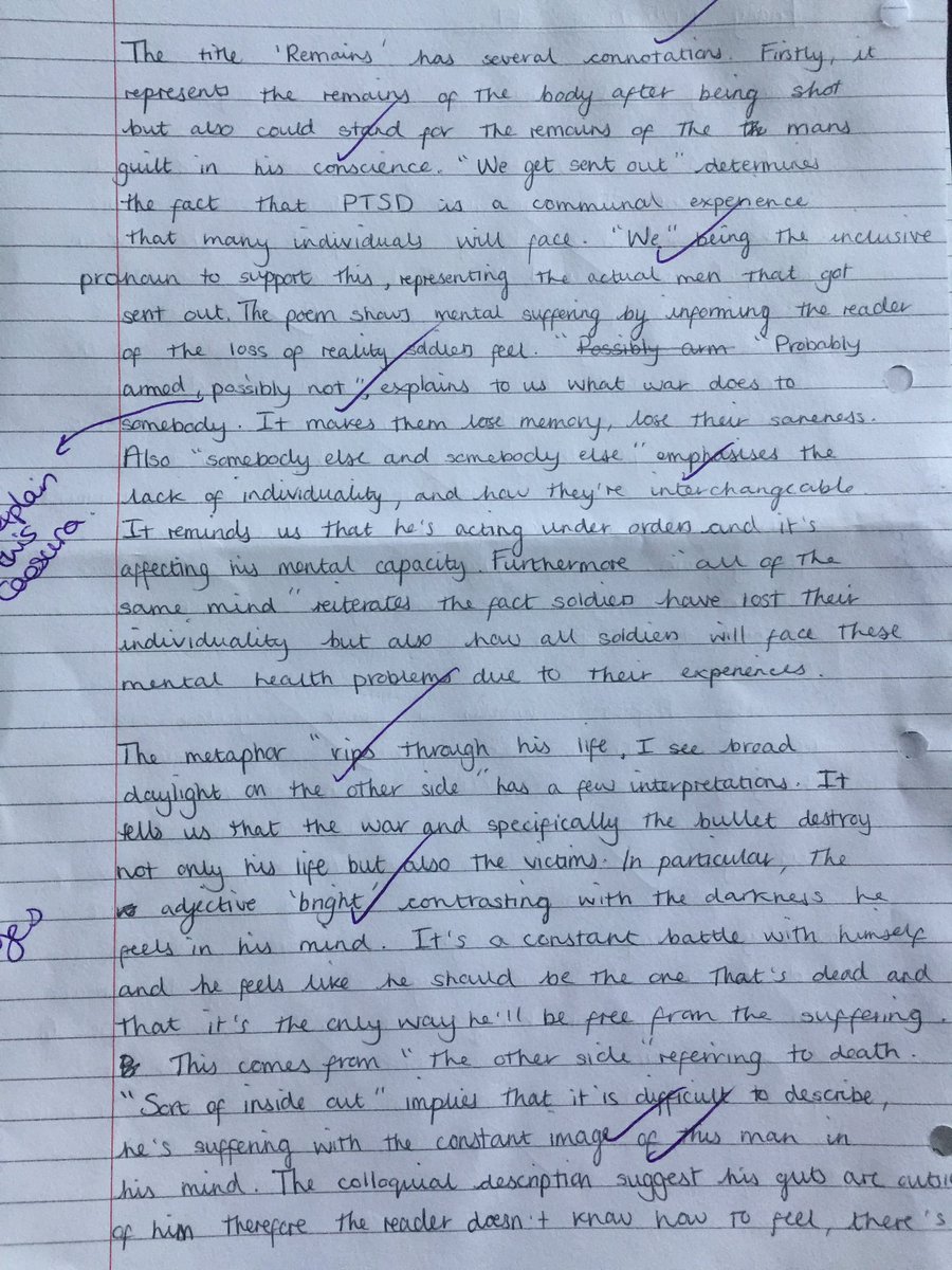 staceyreay's tweet image. Outstanding poetry comparison from Year 10 👏🏻 @emilymoore51