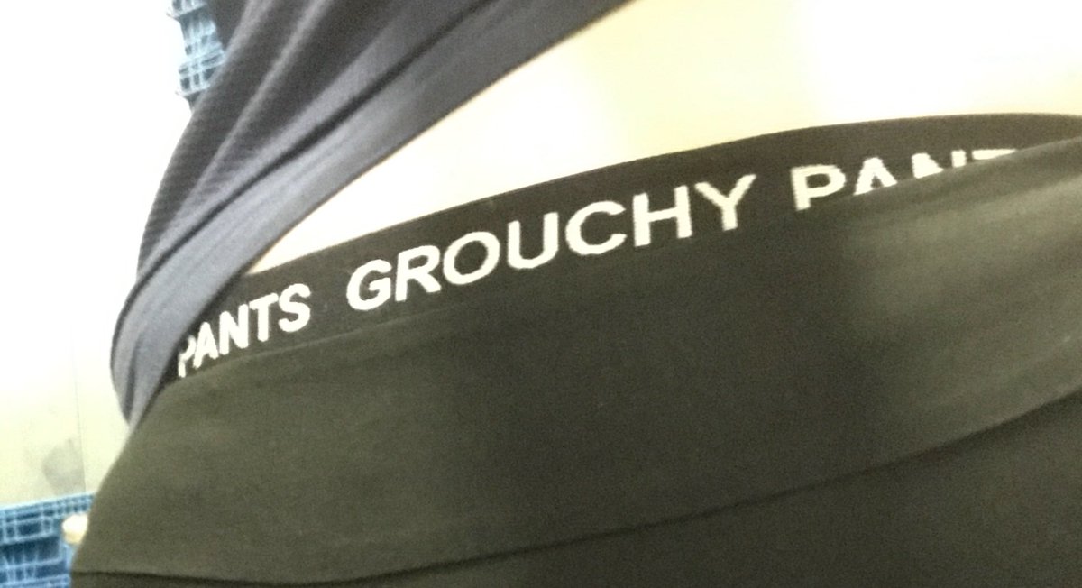 sandii1901's tweet photo. So today my panties were showing when I was working, and now everyone is calling me grouchy pants. 😂 ffs https://t.co/rQbhPEGaKs