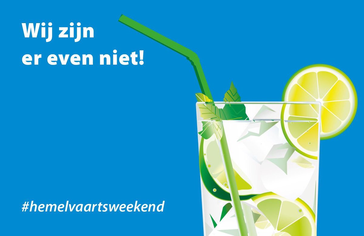 StudioTof's tweet photo. Morgen, donderdag 25 mei, zijn wij gesloten in verband met Hemelvaartsdag. Ook vrijdag 26 mei zijn wij er niet. Fijn weekend gewenst! https://t.co/T4YDdHjk5M