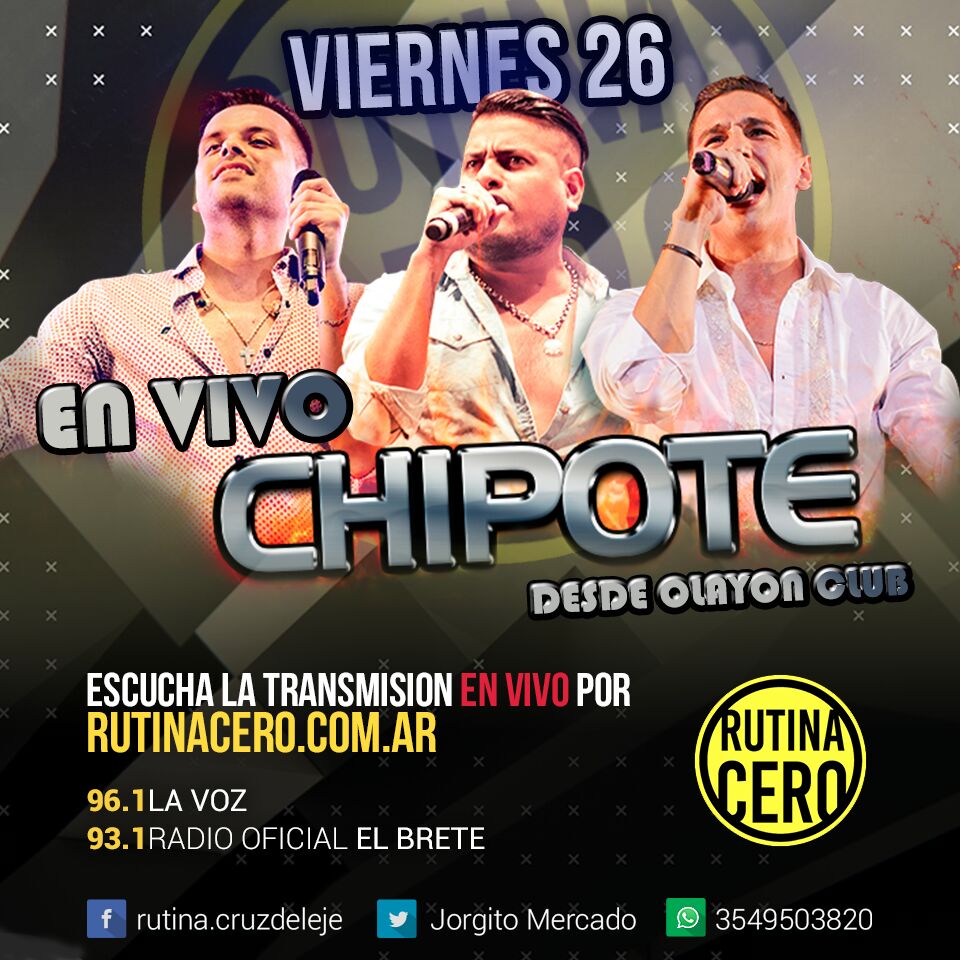 aggelosNoelia's tweet photo. Regresan Las transmisiones #cuarteteras 26/05 Vas A Disfrutar Del Show En Vivo De @chipotecba ✔ Por #RutinaCero
Con 💫 @jorgitomercado 💫 😉👇 https://t.co/SByPzidgIr