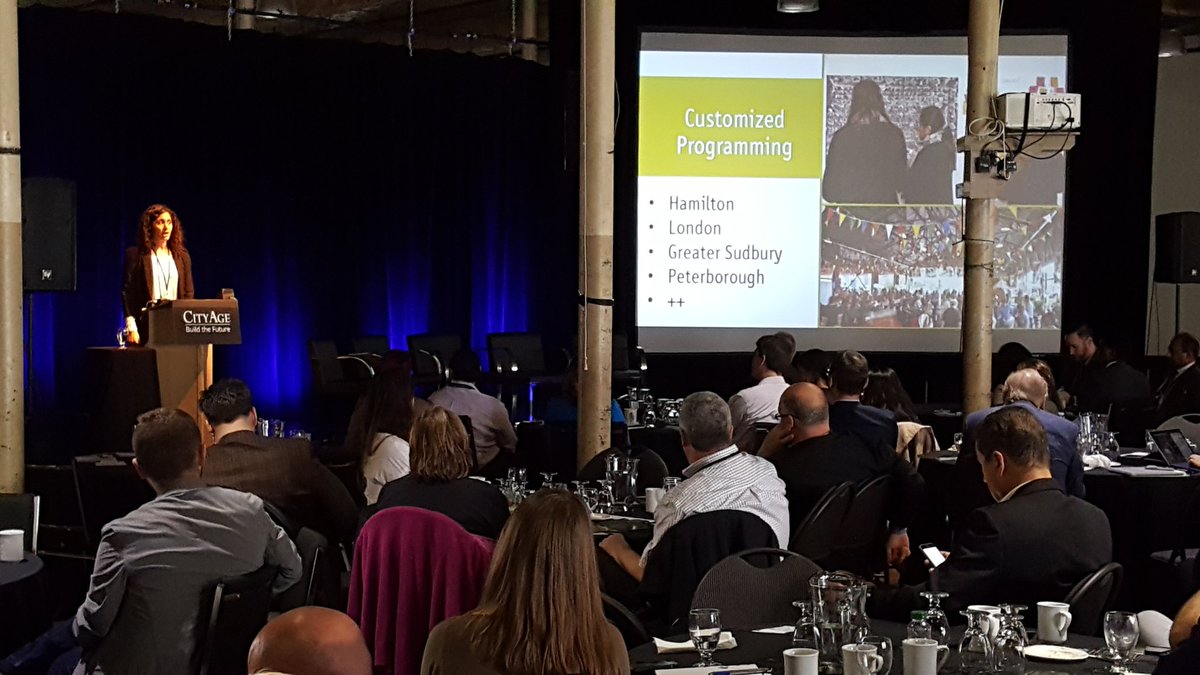 .@joflatt providing a #CityAge update on <a href="/EGCityWorks/">Evergreen CityWorks</a> exciting mid-sized cities initiative, which is being developed here in #HamOnt.