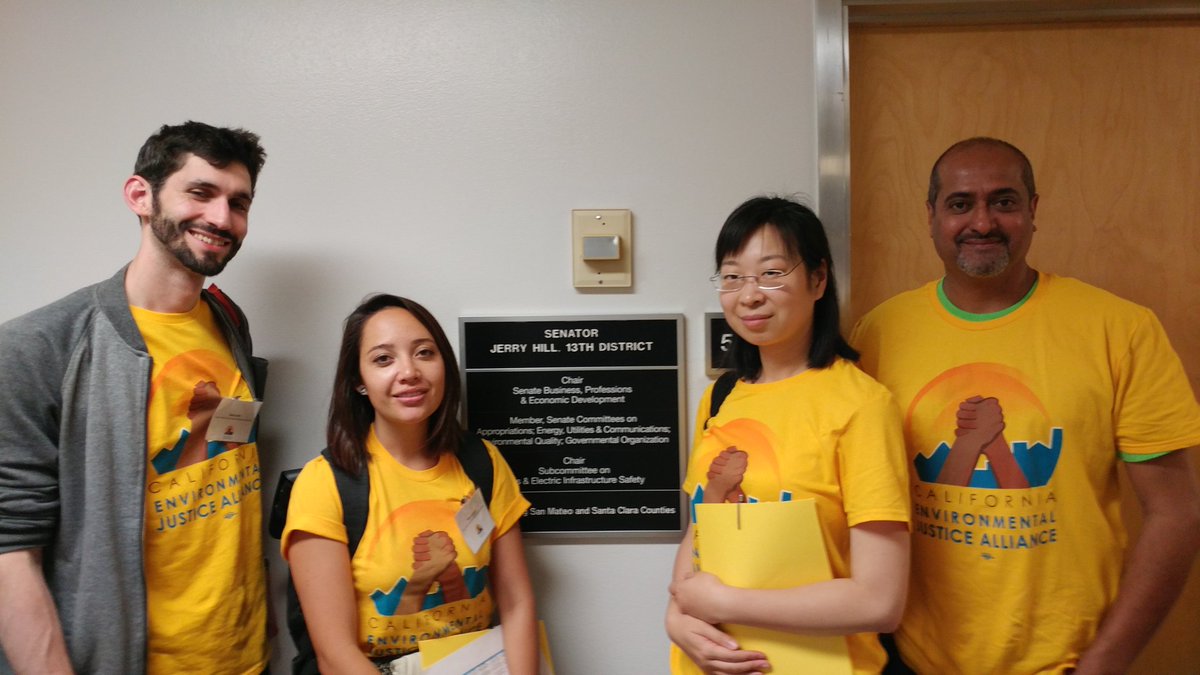 APEN4EJ's tweet photo. Thanks to Sen Hill for supporting #EnergyEquity with #SB366 shared solar and #healthyhoods clean up #SB744 https://t.co/5APxE7nJT5