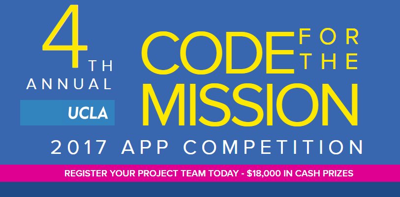 CodeforMission's tweet image. With $18,000 in cash prizes and a chance to help the UCLA community, there&apos;s no reason not to register for #CFTM! ow.ly/u43v30bYyKK