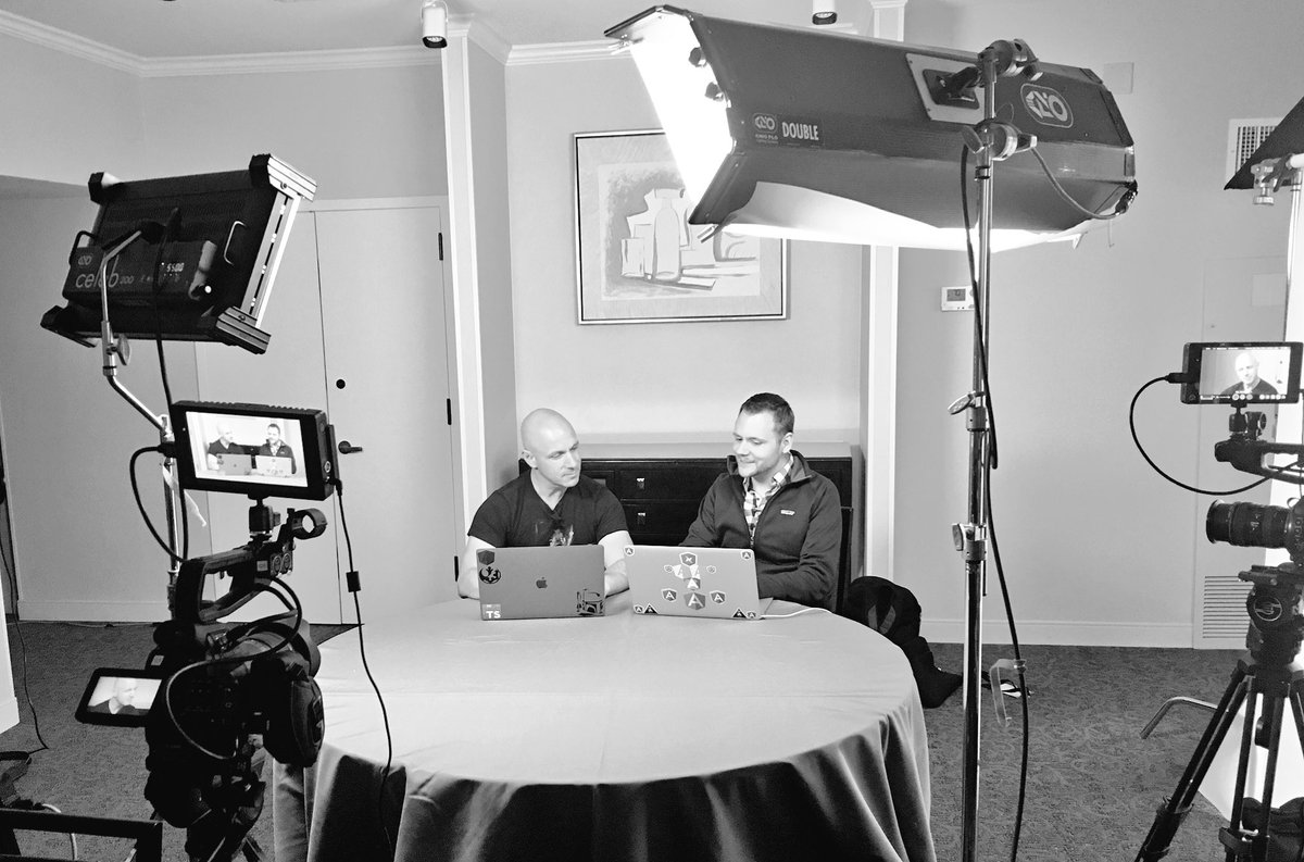 John_Papa's tweet photo. Recorded a great @angular insights session with @stephenfluin today for @pluralsight https://t.co/pQdwnaET80