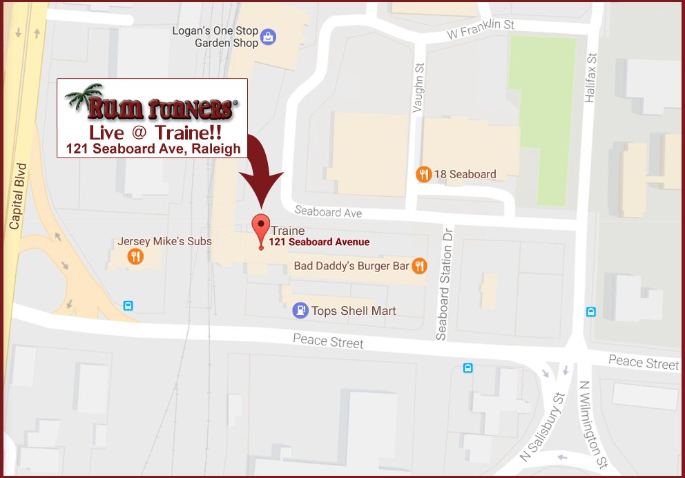 Who's Ready to Party?  $1.50 Well Drinks every Wed "Rum Runners LIVE @ Traine!"  Make reservations and GET IN FREE! 919-755-6436