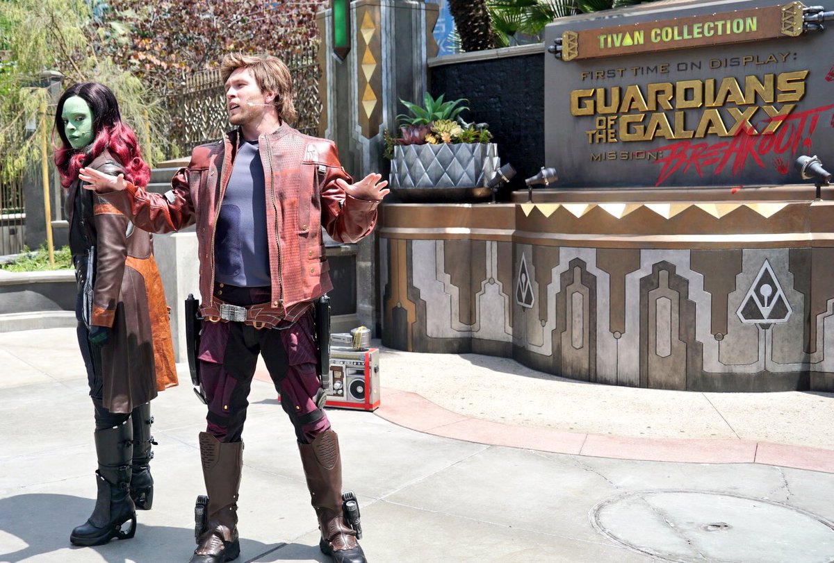 Disneyland's Avengers Campus Gamora and Star Lord 