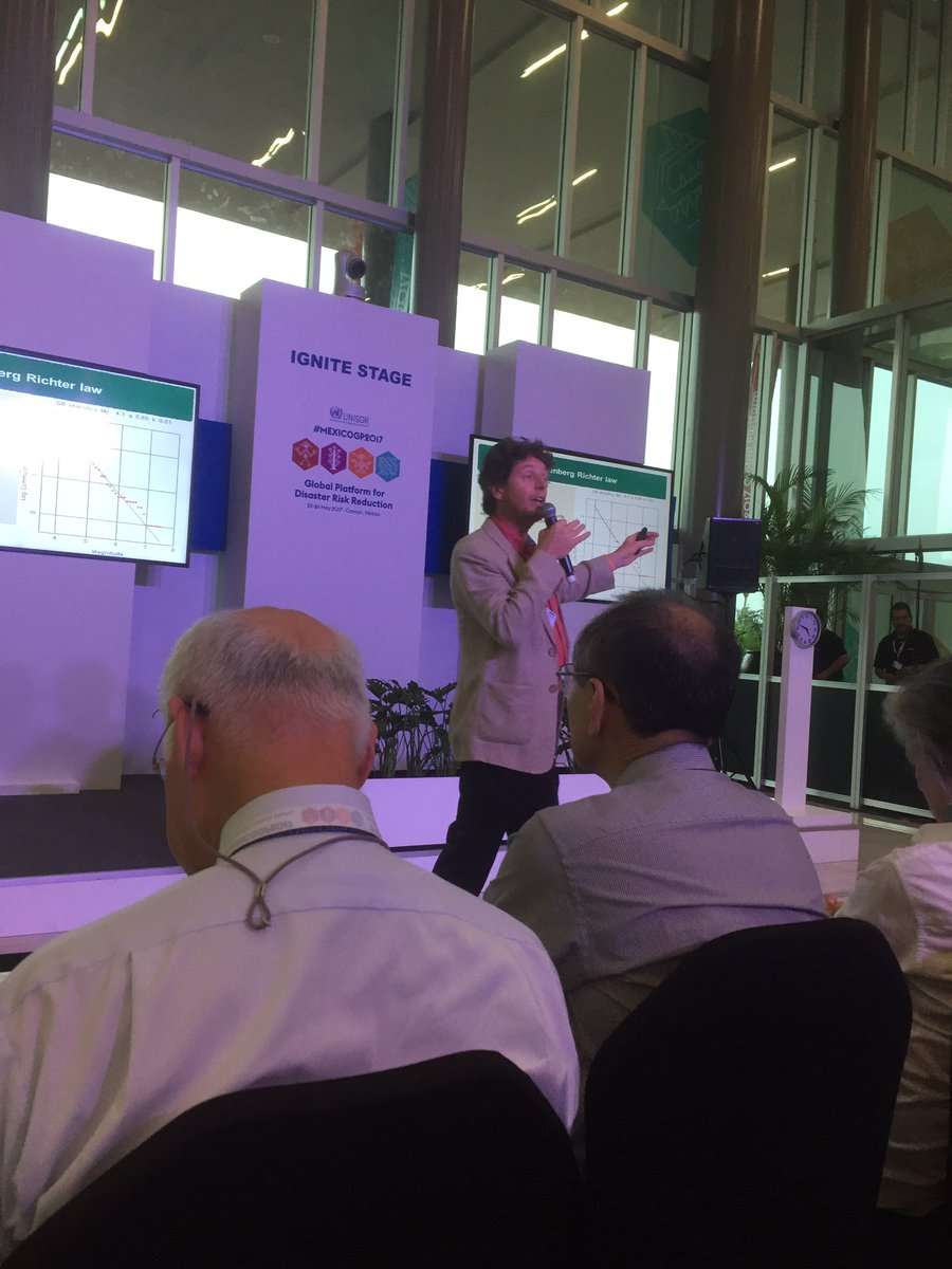 globalnetworkdr's tweet photo. GNDR member from @Concern talking about forecasting earthquake aftershocks at Ignite Stage #MEXICOGP2017 #CSO2017GP https://t.co/2pPXprXQou