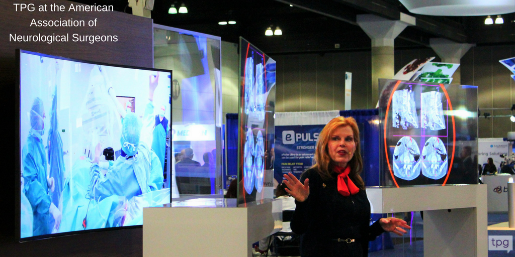 tpgliveevents's tweet photo. At #AANS2017 we used transparent OLED screens to show stunning surgical images creating high-tech storytelling for a sophisticated audience. https://t.co/HEzku9a4Jk