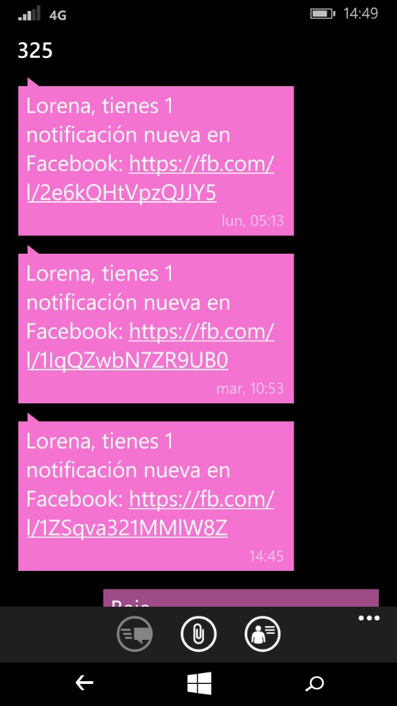 Guada2241's tweet photo. @PersonalAr Me mandan msjs de este número. Que es? Numero 325?? 😲 https://t.co/mdtzwMSnGM