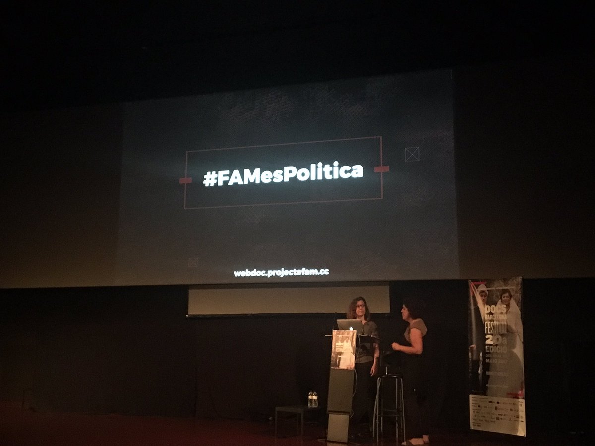 territoriscat's tweet photo. Presentació projecte #fam #hunger #FamEsPolitica @DocsBarcelona @Pro_Docs @agifreu @quepo_org @cececebe #InteractiveScreening https://t.co/cw86P2ZPX5