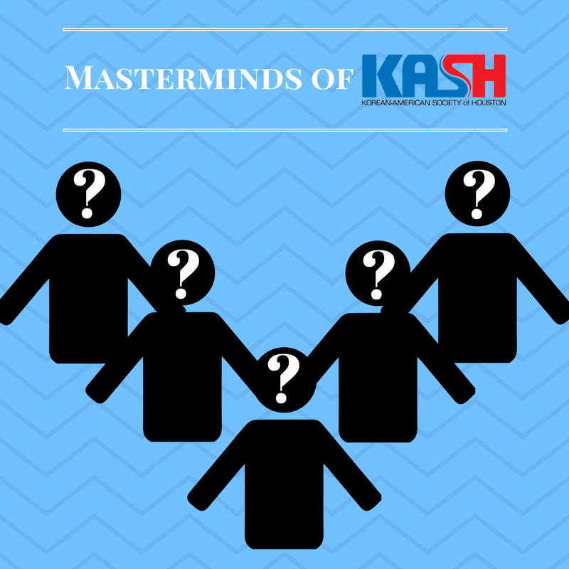 KASHouston's tweet photo. Can you guess the Masterminds of KASH? For the next 5 weeks, we'll reveal our officers! #koreanfestival #houston #discoverygreen  #kfest2017 https://t.co/5qw93R7QbX