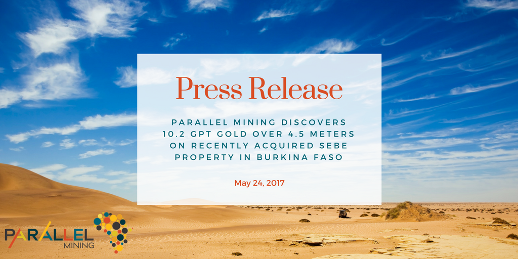 ParallelMining's tweet image. @ParallelMining DISCOVERS 10.2 GPT #GOLD OVER 4.5 METERS SEBE PROPERTY IN #BURKINA FASO READ => goo.gl/FRHsbq #PressRelease