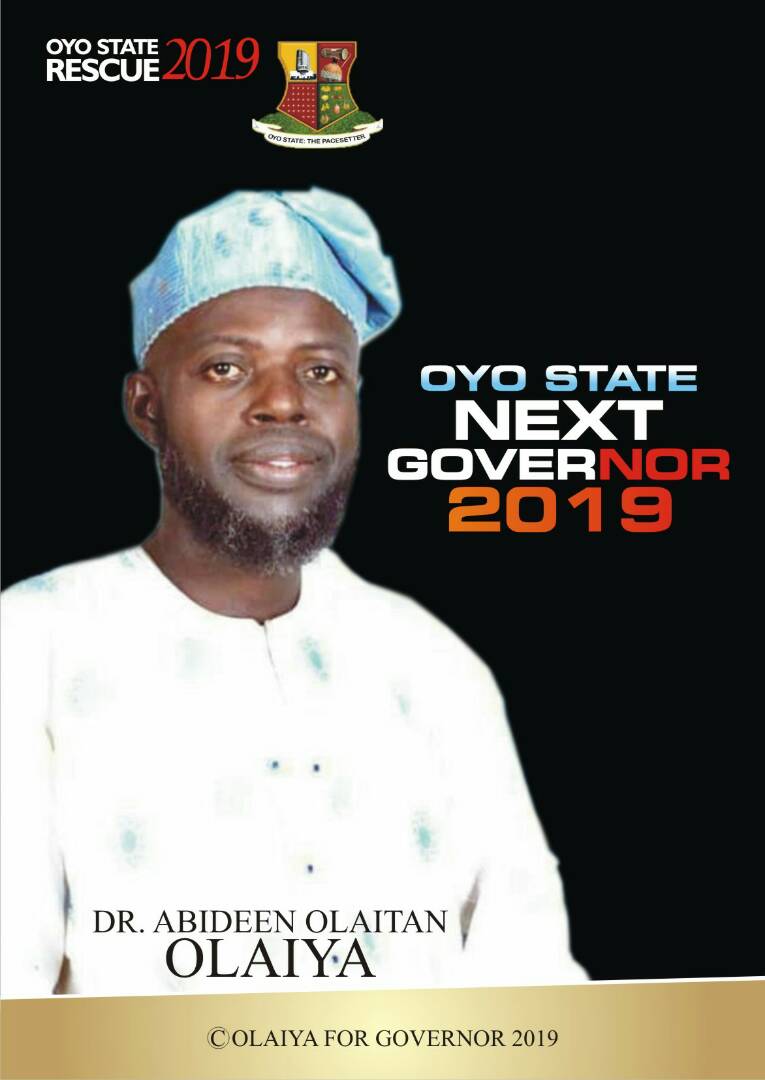 ProfOlaiyaA's tweet photo. #OLAIYA4OYOGOV 2019 https://t.co/a2DRMPhXvV
