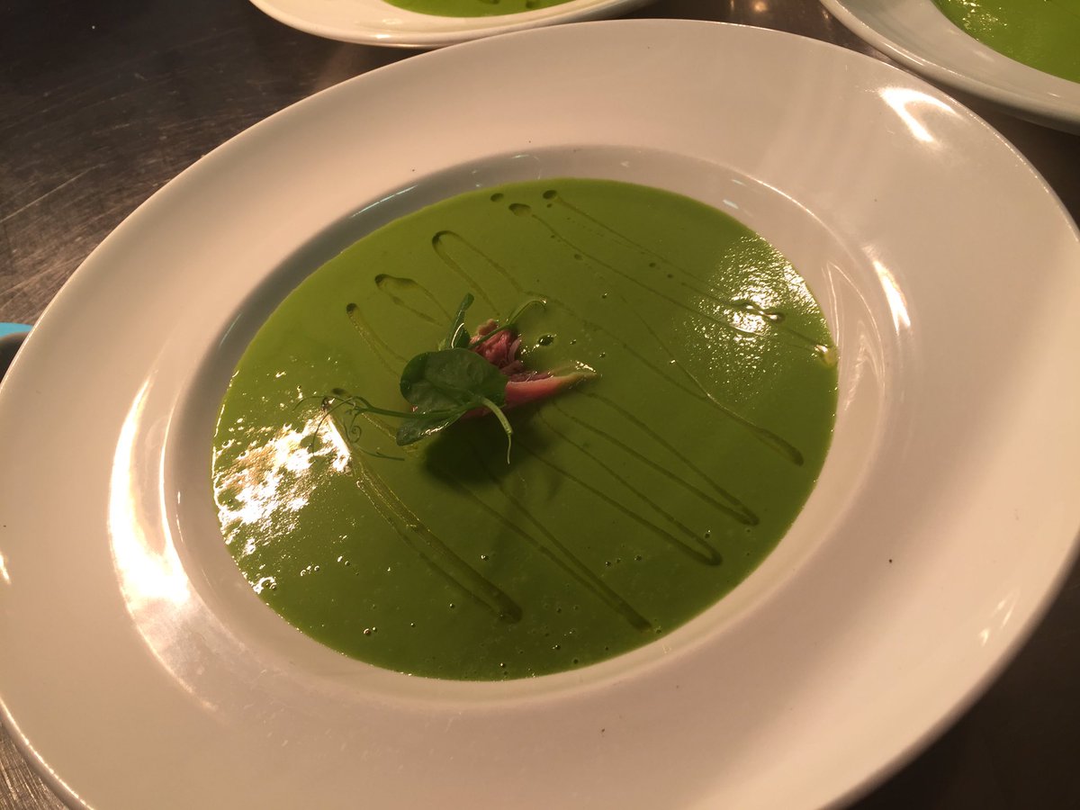 Pea and Ham Soup @chefjamesbarber <a href="/HotelWhitelion/">White Lion Hotel</a> delicious 😋