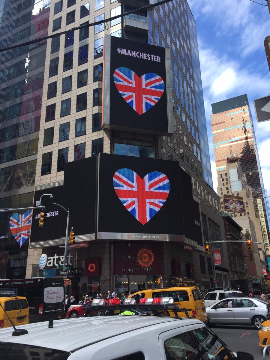 Times Square tweet media