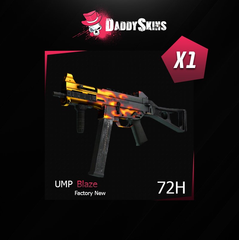 DaddyskinsCSGO's tweet photo. Blaze Giveaway🔥
- RT + Follow
- Tag 2 Friends
- Visit: https://t.co/Wny0xAfmcM https://t.co/tQFCfmvhZy