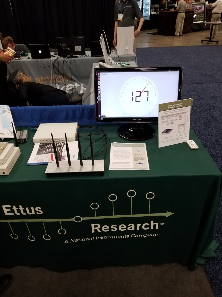 EttusResearch's tweet photo. Two direction finding demos with TwinRX at #NIWeek2017 #USRP https://t.co/TxZGNIAjm8
