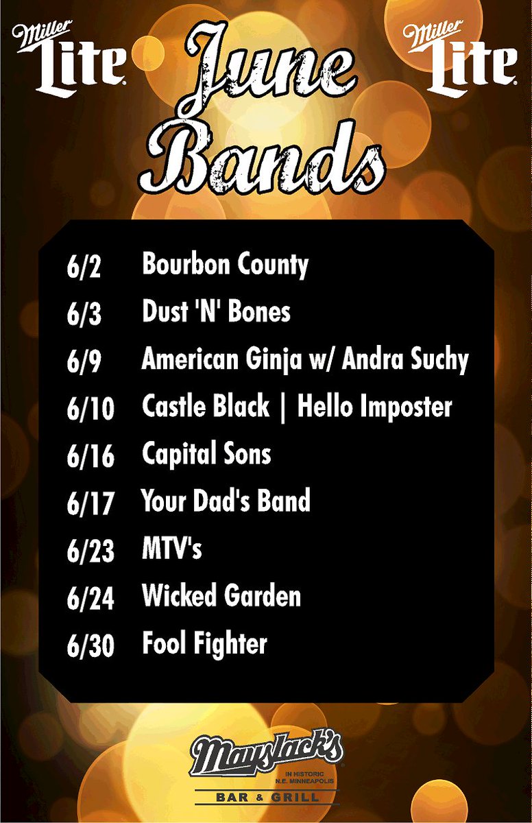bar_mayslacks's tweet photo. June band line-up is here! https://t.co/tR8WY5TlJj