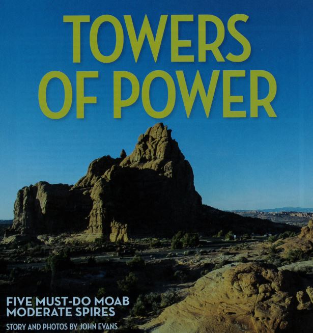 VisitMoabUtah's tweet photo. Towers of Power, page 58! @ClimbingMag #OwlRock #CastletonTower #SouthSixShooter #AncientArt https://t.co/ZPA2YkQz9k