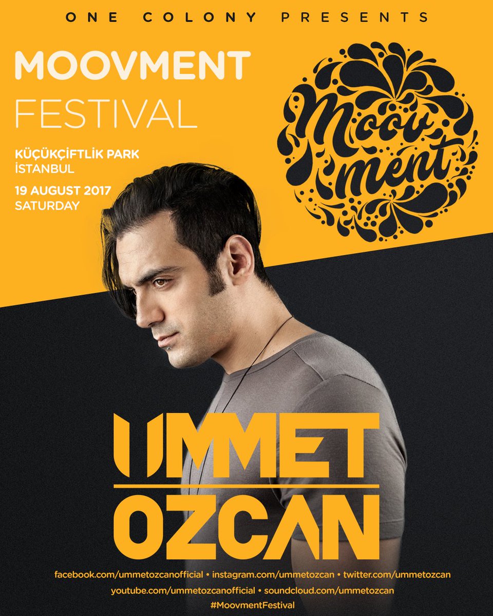onecolony's tweet photo. Moovment Festival'da sahne alacak isimlerden ilki, Türkiye'nin tüm dünyadaki gururu @UmmetOzcan!

https://t.co/LU9ldtXfW2

#MoovmentFestival https://t.co/jM0i7QMJpG