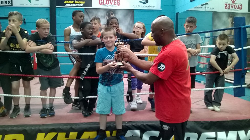 This Weeks Winner McKenzie Well Done for Training very hard <a href="/amirkingkhan/">Amir Khan</a> Gym AK Academy is McKenzie #BoltonBoxing