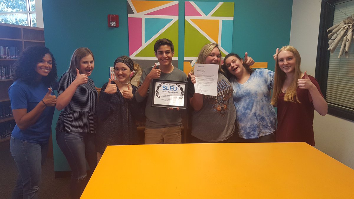 Congrats to the WHS SLED Advocates for winning 2nd place in the National SLED Virtual Competition!! #whywisd @iSchoolAdvocate #roopride