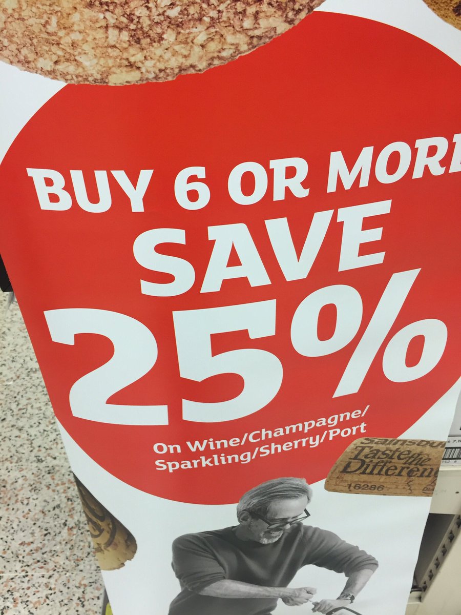 Irene_F73's tweet photo. so bank holiday weekend stock up on yr wine 25% 6 bottles fab offer call in @sainsburys Gosforth #N04JS https://t.co/D791OEnXFh