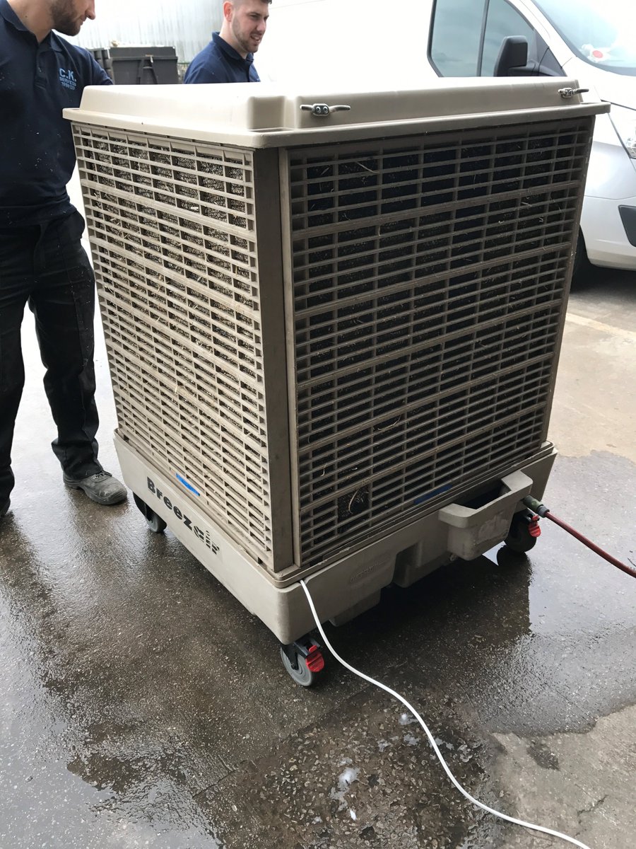 CKServices1990's tweet photo. We now offer fully refurbished Evaporative coolers for sale,all come with a 6 month warranty and delivery in the UK £1500 + VAT https://t.co/qLQ3CU9vHs