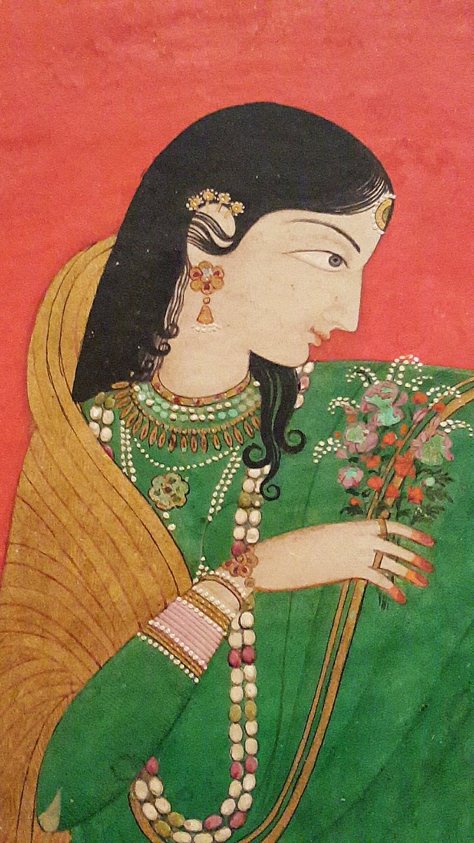 Pahari beauty Painted by Nikka at Chamba c1775-80