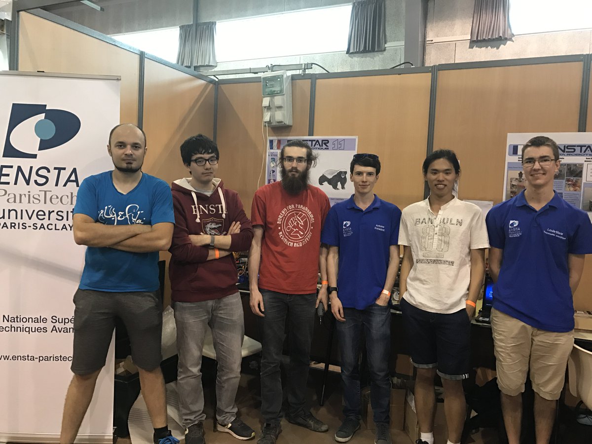 L'ENSTAR est bien arrivée à la coupe, l'équipe des 2019 s'est même homologuée et entame le réglage des derniers paramètres ! 
#cdr2017