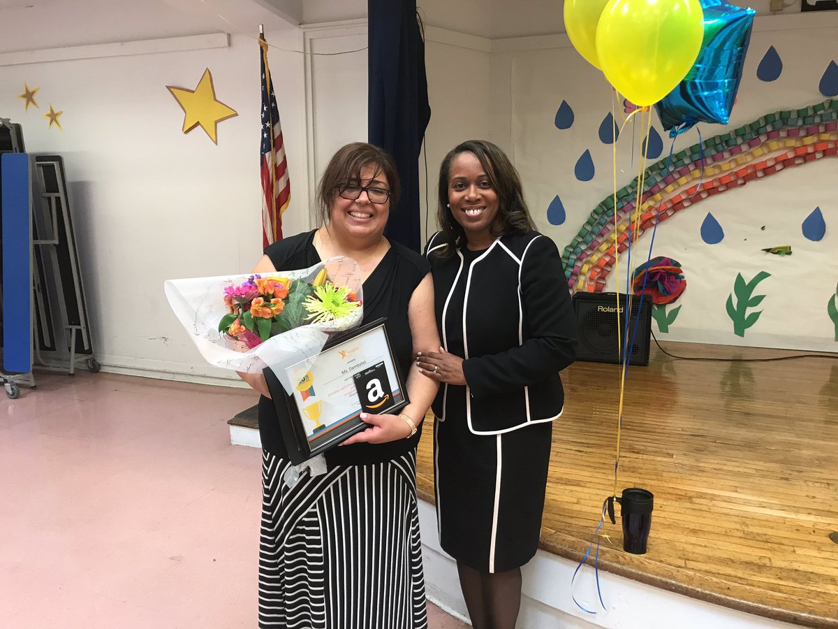 SURPRISE <a href="/CoopersPoynt/">Cooper's Poynt</a>! Way to go MS math teacher Ms. Dambalas, whose students have grown the most in <a href="/ThinkThruMath/">Think Through Math</a> this year! #teachcamden