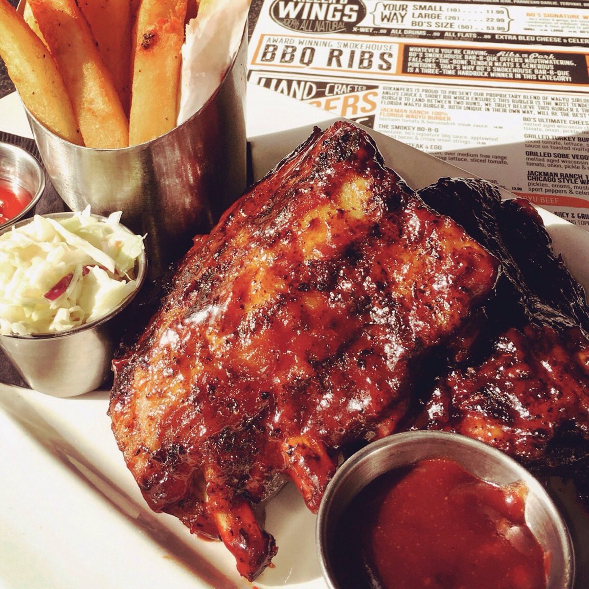 Get our Award Winning Smokehouse #Ribs for only $9.99 every #Wednesday! served w/ our American fries &amp; coleslaw  #soccer #nhl #nba #playoffs