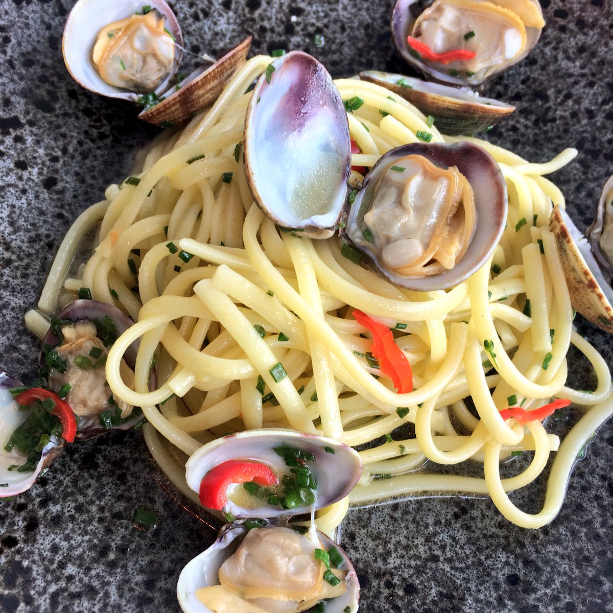mcrconfidential's tweet photo. Have you been down to @amorewhitefield yet to try their new #chicchetti menu? A real feast of flavours - top marks for the prawn linguine 👌🏼 https://t.co/WhKkVBeAuT