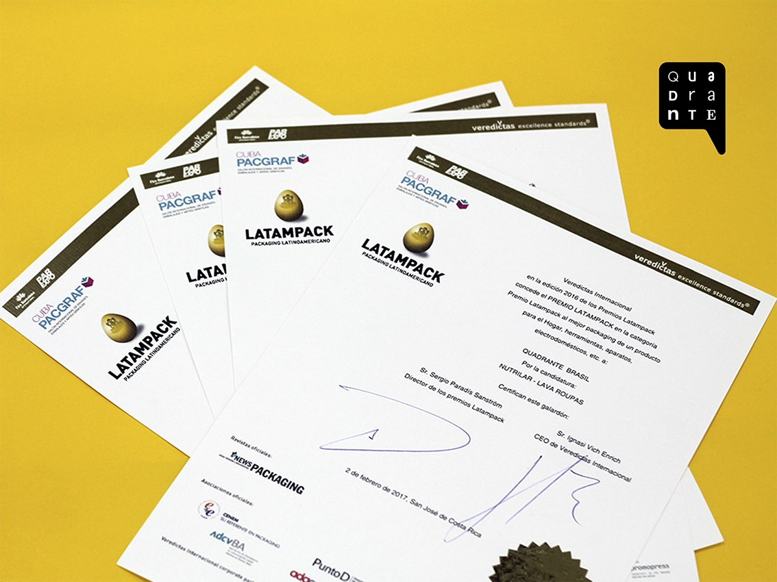 QuadranteBrasil's tweet photo. Latampack: Quatro trabalhos da Quadrante estiveram entre os melhores e dois trouxeram prêmios para casa. https://t.co/ITLxgegsbK https://t.co/x36DC4OcIa