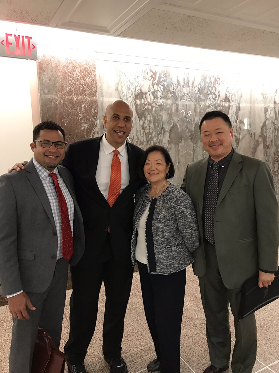 ronvinson's tweet photo. Pleasure running into @SenatorBooker and @mazieforhawaii at the Capitol #smartcounties #smartcities opensmc @SanMateoCIO @sanmateoco https://t.co/Ak8B5YCEWl