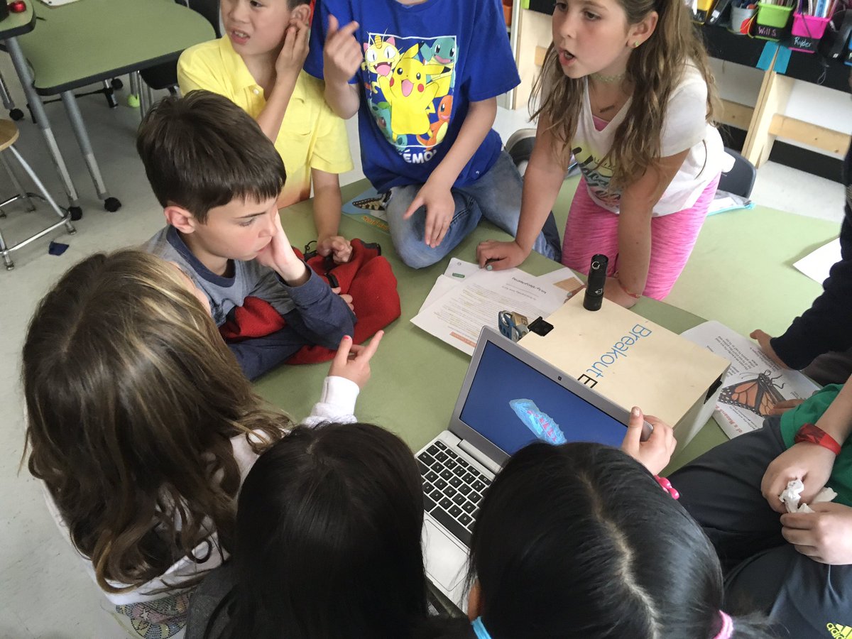 Learning about butterfly life cycles &amp; working on problem solving skills all at once! #breakoutedu #studentledlearning #kip109 #engage109