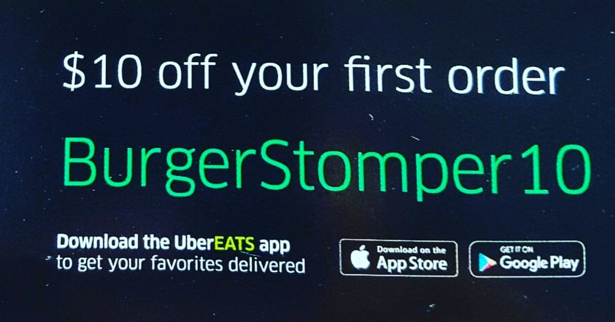 BurgerStomperBr's tweet photo. Try us on @ubereats!! https://t.co/urxi4JtfzF