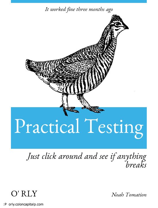 nixcraft's tweet photo. My testing method. Otherwise I ship ;) https://t.co/TfCGdpCDOw