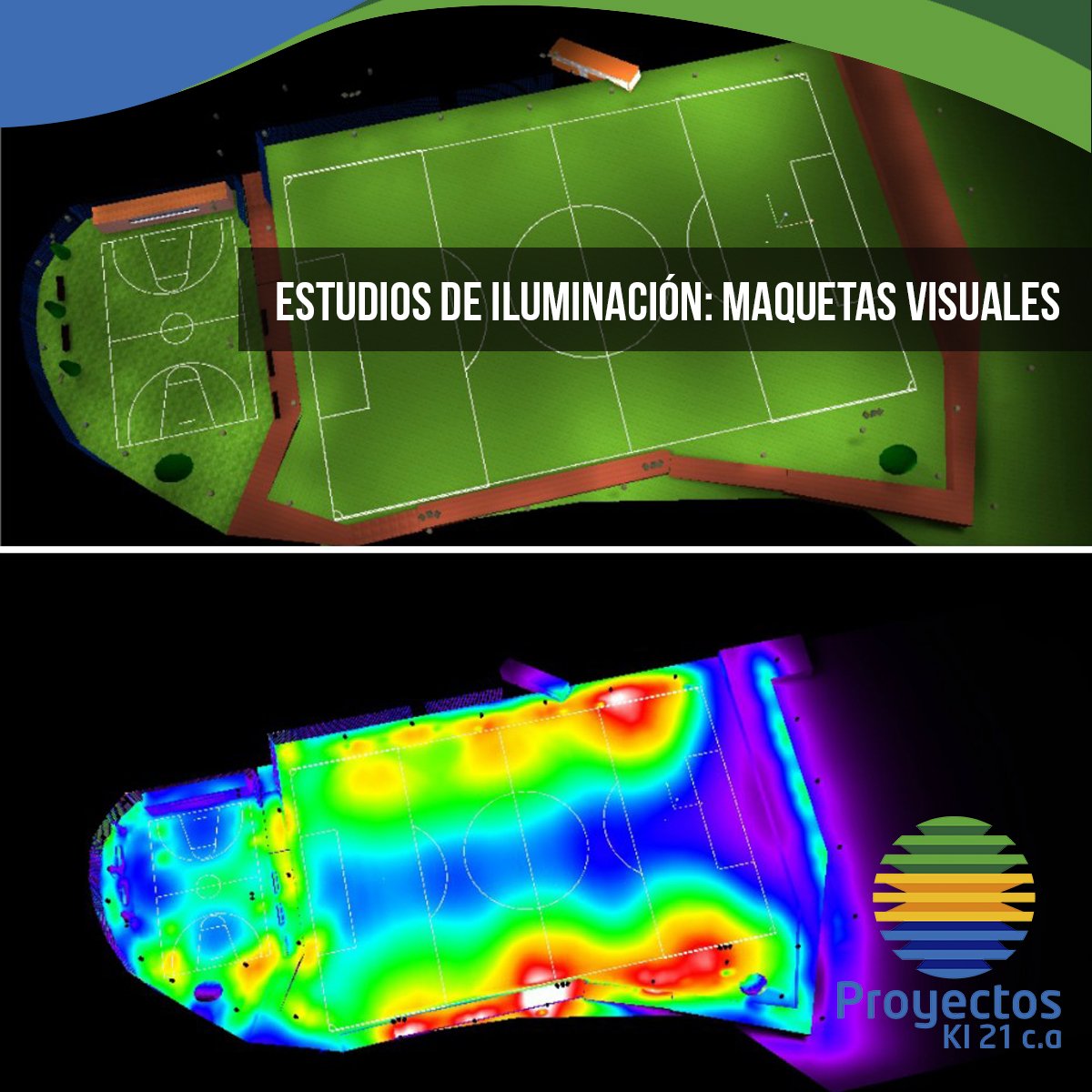 ProyectosKI21's tweet photo. Realizamos estudios de iluminación para ambientes externos. Diseñamos maquetas visuales y brindamos recomendaciones #dialux #relux #energy https://t.co/VMsPofjZph