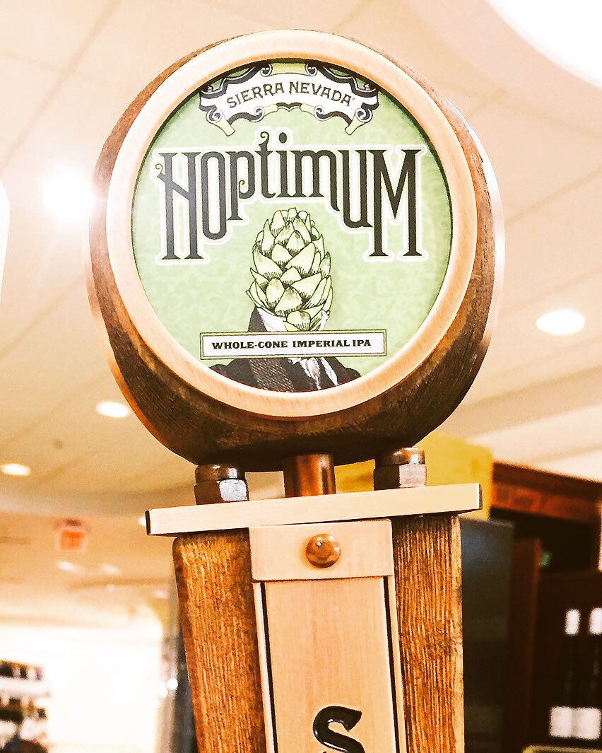 mphtwb's tweet photo. Just tapped Sierra Nevada Hoptimum. A 9.2% abv whole cone hopped imperial IPA. $4 drafts. Come and get some while it lasts!! #htbeer https://t.co/bcaLPd0PO4