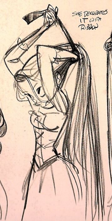 Ronnie Del Carmen On Twitter Glen Keane Drawing A Girl Tying A