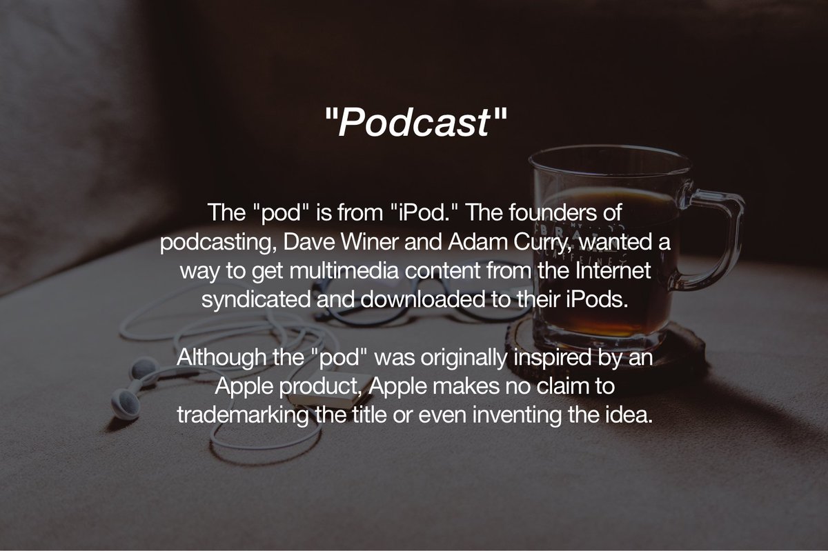 This week's #wednesdaywordoftheday - podcast.