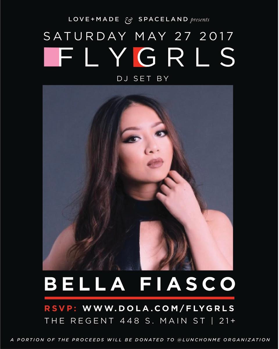 We welcome back @DJbellafiasco to #FLYGRLSLA this Saturday! Come through to party with us! #DJBELLAFIASCO #LOVEMADE #SPACELAND #party #dtla
