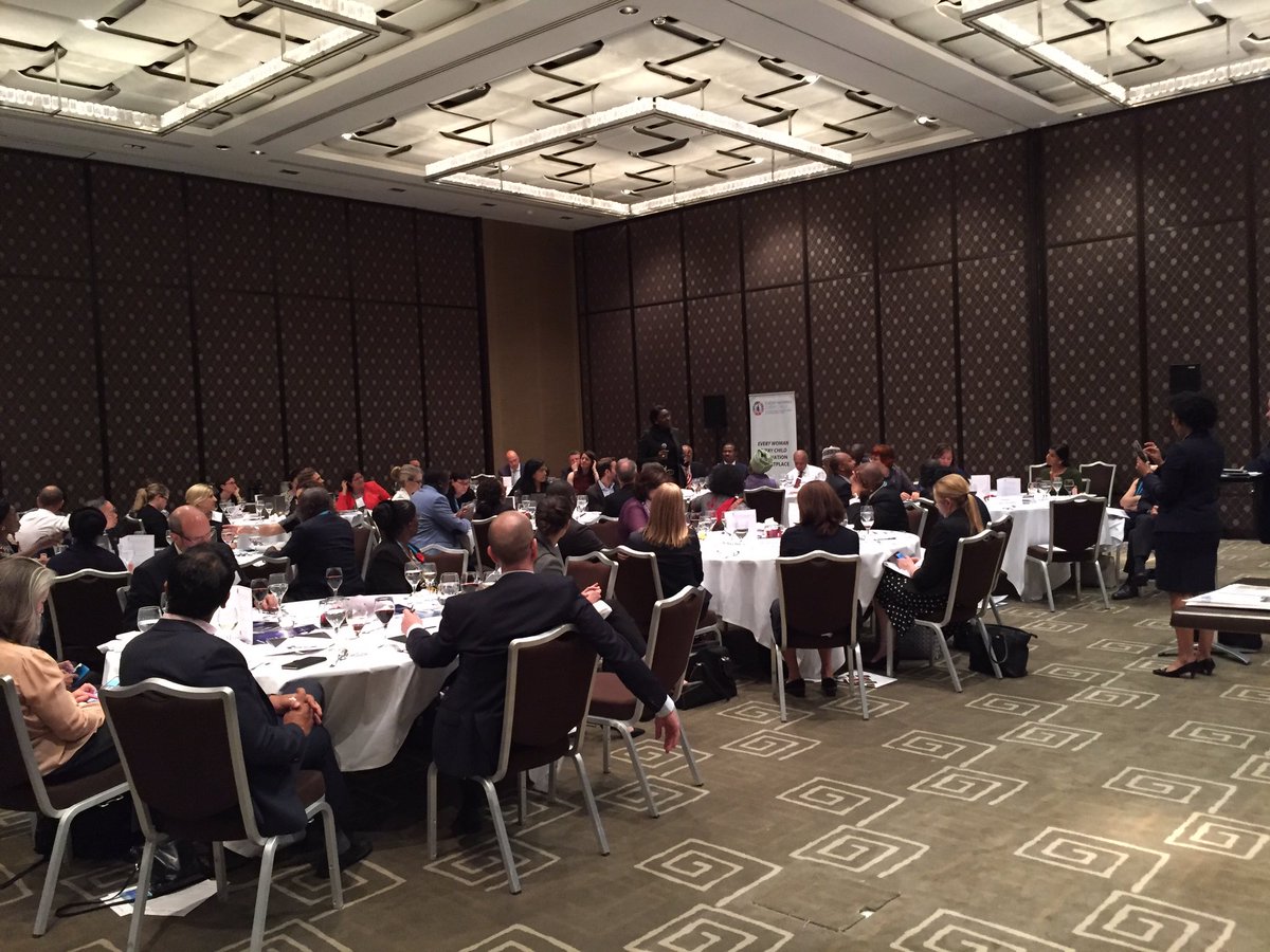 Annual Every Woman Every Child dinner showcasing Innovation Marketplace innovators happening now! #EWECisME #WHA70