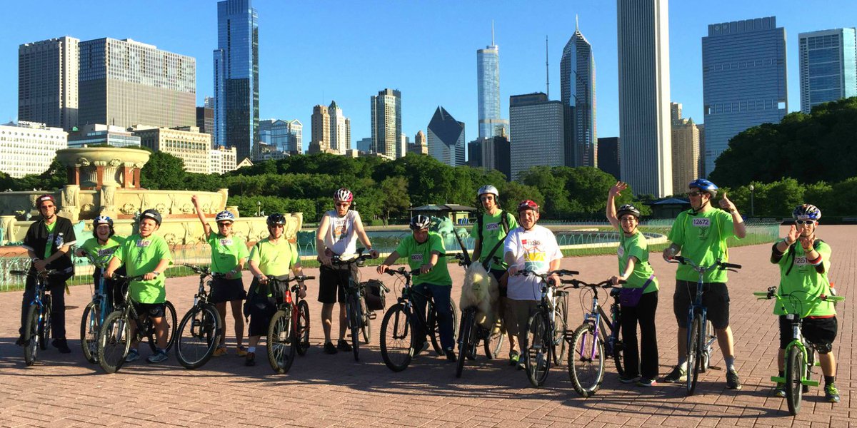 TeamCIF's tweet photo. The Dream Team rides in #BiketheDrive this morning for hopes &amp; dreams! Support them here: https://t.co/ZSKApGVzey https://t.co/vOr9mGPEzs