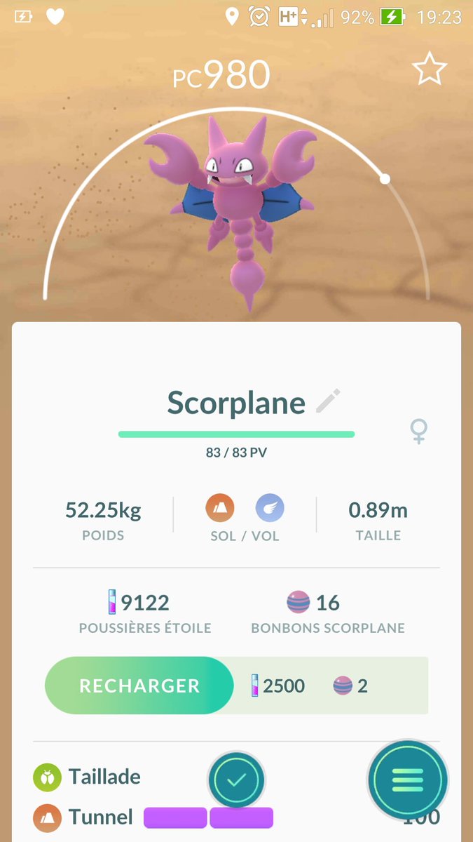 Neea6's tweet photo. Nouveautés du jour #PokemonGo #Scorplane #Noctali #Amonistar #Volcaropode https://t.co/3PguucHIxZ